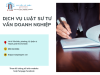 DỊCH VỤ LUẬT SƯ TƯ VẤN DOANH NGHIỆP