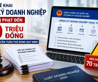 MỨC PHẠT VI PHẠM KÊ KHAI ĐĂNG KÝ DOANH NGHIỆP TỪ NGÀY 21/07/2026