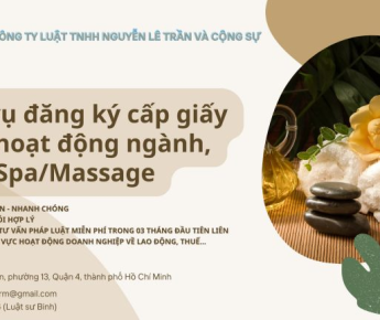 Điều kiện và thủ tục cấp giấy phép hoạt động ngành nghề spa/massage