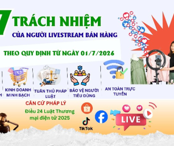 QUY ĐỊNH MỚI VỀ LIVESTREAM BÁN HÀNG TỪ NGÀY 01/07/2026