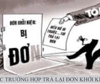 CÁC TRƯỜNG HỢP TRẢ LẠI ĐƠN KHỞI KIỆN