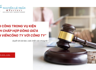 TRANH CHẤP HỢP ĐỒNG GIỮA THÀNH VIÊN CÔNG TY VỚI CÔNG TY